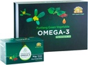 Verde Ortaggi Omega 3 Plus Omega 6,7,9, Made Da Purslane e Perilla Seeds. Contiene oltre il 61% di concentrazione di ALA Omega 3-The più possibile senza additivi chimici