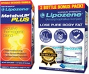 Lipozene perdita di peso pillole Double Pack e MetaboUp Plus Thermogenic Supplement - Appetite Suppressant