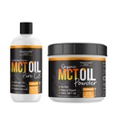 MCT olio polvere e puro C8 MCT olio Bundle