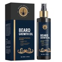 Olio di barba per gli uomini, 5% Olio di crescita del cuscinetto per il Thicker e Cuscinetto più pieno, Promuovi la crescita dei capelli facciali, con Biotin, Rosemary e Olio di orso di ricino per la crescita degli uomini, 4 Fl Oz