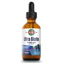 Gocce KAL Ultra Biotin 10000mcg, Gocce di biotina liquida, Supplemento di crescita dei capelli, Vitamina di alta potenza B7, Capelli sani, Pelle, Chiodi e supporto energetico, Natural Mixed Berry Flavor, Approx. 59 Serv, 2oz