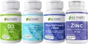 EZ Melts Essential Men's Health Bundle, senza zucchero, 1-3-mese di alimentazione