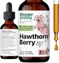 Forever Puppy Hawthorn Gocce di bacche per cani - Antiossidante Supporto Tintura per cani w/Hawthorn Berry - Liquid Heart Health Supplement per gli animali felici - No Preservatives & Colori artificiali - 2 oz
