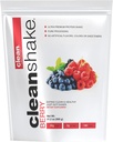 CleanShake Ultra-Premium Protein Shake. Agitare la polvere proteica pulita con 21 ingredienti biologici, 23 vitamine e minerali, e non OGM e RGBH-Free Grass Fed Whey Protein. Certificato di proteine informato