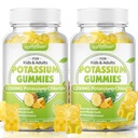 Softbear Potassium Chloride Gummies 1200mg, Zucchero-Free Potassium Gummies per adulti Supporto Gambe Gambe ad alta potenza Potassium Chloride Supplement, Ananas Flavor 120 Count