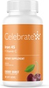 Celebrare le vitamine del ferro supplemento con vitamina C - 45 mg di ferro, 60 mg di vitamina C, vitamine baratiche per i pazienti WLS, manicotto verticale & gastrico Bypass Chirurgia - Ciliegia, 30