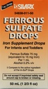 Ferro solfato ferro 15mg / ml supplemento gocce 50ml Bottiglia -Pack di 3