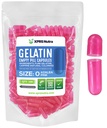 XPRS Nutra Size 0 Capsule Vuote - 100 Count Empty Gelatin Capsule - Pillole per Riempimento Capsule fai da te - Pure Bovine Pill Gel Caps per Do-It-Yourself Supplements (Azalea Pink)