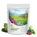 Superfood della polvere di Hudetex Greens per il supporto immunitario con 12 oz, miscela di liothie della polvere di Griens con clorella, erba di orzo, Kale & Beetroot Smoothie Booster, clorofilla che fornisce verdi.