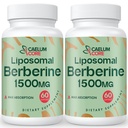 Liposomal Berberine HCL - Berberina 1500mg Alta biodisponibilità, Berberine Supplemento per donne e uomini (2 Confezione)