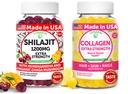 Lunakai USA Made Shilajit & Collagen Extra Strength Gummies Bundle – Energy, Hair, Skin e Nail Support – Delicious & Non OGM
