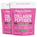 Polvere di peptidi di collagene - Proteine idrolizzate (Tipo I & III) - Enzimi digestivi - Polvere di collagene di Keto per le donne e gli uomini - Capelli, Pelle, Giunti & Workout Recovery Aid - Grass Fed, Non-GMO - Due pacchetti