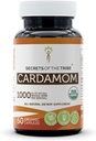 Segreti della Tribe Cardamom 60 Capsule, Realizzati con Capsule Vegetali e USDA Organic Cardamom (Elettaria cardamomum) Dried Pod (60 Capsule)