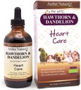 Ambra NaturalZ Hawthorn & Dandelion Integratore a base di erbe per cani, gatti, uccelli, conigli e tacche della Guinea | Supporta la salute del cuore, la circolazione e l'equilibrio fluido | Cura cardiovascolare naturale
