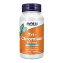 NOW Integratori Alimentari, Tri-ChromiumTM 500 mcg con Cinnamone, Co-Factor insulina*, 90 capsule di Veg