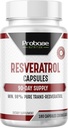 Capsule ad alta potenza Resveratrolo Oltre 98 per cento Trans Resveratrolo Antiossidante e Aging sano 90 giorni Alimentazione 180 capsule