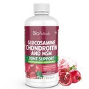 Bio Naturals Liquid Glucosamine Chondroitin MSM Pharmaceutical Grade Supplemento con Acido Ialuronico – Supporto giunto di massima resistenza - 32 fl oz