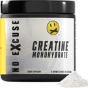 Senza scusa Pre Workout Powder | Integratori pre-allenamento altamente interessati, Rise Pre Workout Uomini e donne per la perdita di peso, Pre Workout Drink, Polvere naturale di pre-allenamento, Creatina Monohydrate 30 Servings,5gm