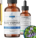 Blue Vervain Herb Organic, Blue Vervain Tincture, Alcol Free, Vegan - 2 Fl Oz