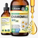 BIO KRAUTER Camomilla Tincture - Estratto di camomilla - Supplemento per il relax e il supporto calma - Alcol e zucchero Libero - Vegan Drops 4 Fl.Oz.