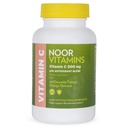 Noor Vitamins 500 MG Halal Vitamin C Chewable Tablets + Rose HIPS e Antiossidanti Sostegno Immune System I Vegan, Gluten Free & Halal Vitamin 60 Orange Flavored Chewable Tablets I 2 mesi di alimentazione