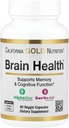 California Gold Nutrition Brain Health con Alpha-Glycerophosphorylcholine, Calcium, Phosphorus e Phosphatidylserine, 60 Veggie Capsule