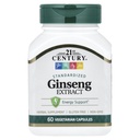21st Century Ginseng Estratto di Veg Capsule, 60Count