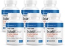 SciatiEase Sciatic Nerve Health Support Supplemento - Formula di supporto Nerve con AlphaPalm, Pea, Vitamina B Complex, Acido alfa lipoico 300mg - 6 bottiglie
