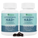 NAD Liposomico+ Supplemento 1800 mg con Nicotinamide Riboside, Trans Resveratrolo, Trimethylglycine,Sostituisce NMN, Boost NAD+, Difesa dell'invecchiamento,Energia cellulare, 120 Softgels