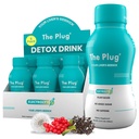 The Plug Liver Cleanse Detox & Repair Drink - Plant Based Herbal Electrolyte Drink for Liver Support & Health, Bloating Relief, Restore Antiossidanti & Minerals | Liver Complex Energy Drink (6-Pack)