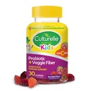 Culturelle Daily Probiotic Capsule 30CT & Kids Probiotic + Veggie Fiber Gummies 30CT per la salute digestiva e immunitaria