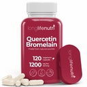 LongLifeNutri Quercetin 1000mg con Bromelain 200mg - 120 Capsule Vegetariani, Organic Dihydrate Complex per Joint Mobility & Respiratory Balance, Alimentazione 2-Month, Certificato GMP, Made in USA