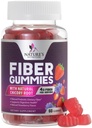 Gummie di fibre per adulti 4g - Integratore di gommoni a base di fibre prebiotici per la salute digestiva e il supporto di regolarità, Integratori prebiotici giornalieri Supporta la salute del fegato per le donne e gli uomini, Vegan - 60 Gummies
