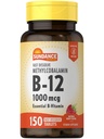 Sundance B-12 Methylcobalamin 1.000 mcg | 150 compresse disciolte veloci | Natural Berry Flavor | Vegetariano, Non OGM e Gluten Free Essential Vitamin Supplement