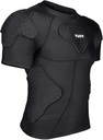 TuOY Uomo imbottito camicia di compressione protezione della camicia della cintura della camicia di protezione per il calcio Paintball Baseball