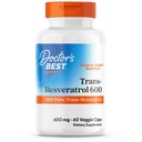 Miglior Trans-Resveratrolo 600, 98% puro Trans-Resveratro, Non-GMO, Gluten Free, Soy Free, Vegan 60 Veggie Caps