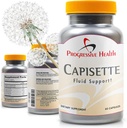 Supporto per la conservazione dell'acqua di Capisette - Riduce i piedi di gonfio, le caviglie e le gambe - Ridurre il gonfiore e la ritenzione idrica da Edema. Include: Potassio, Radice di Dandelion, & More- Integratore alimentare (60 capsule)