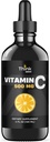Vitamina liquida C - Alta dose - Gocce di vitamina C - per adulti e bambini - 500 mg - VIT liquido C - Non OGM - Supplemento liquido di vitamina C (4 fl oz 120 ml)