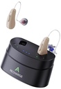 2024 Aggiornato RIC apparecchi acustici per anziani Ricevitore ricaricabile-in-Canal OTC Hearing Aid con rumore Cancelling-Nearly Invisible Digital Hearing Aid Adapts a Mild a Severe Hearing Loss