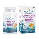 Nordic Naturals Complete Omega Jr., Limone - 90 Mini Gel Morbidi - 283 mg Omega-3s & 35 mg GLA - Cognizione sana, Funzione di sistema nervoso - Non OGM - 45 Serve