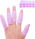 Povihome 10 Pack Finger maniche Protector Silicone Thumb Protector per Arthritis Basketball Mallet Finger Trigger Finger Corn Blister