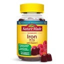 Natura fatta ferro 18 mg per porzione con vitamina C, supplemento dietetico per il supporto di globuli rossi, 60 Gummies, 30 giorni di alimentazione