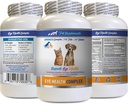Dog Eye Vitamins - PET Eye Health Complex - Dogs and Cats - Supports Eye Vision - astaxantina per cani, Eye Vision Supplement per cani e gatti, Eye Health Vitamins Lutein e zeaxantina 1Bot 60Tabs