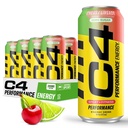 C4 Original Sugar Free Energy Drink 16oz (Pacchetto di 12) | Cherry Limeade | Pre Workout Performance Drink with No Artificial Colors or Dyes