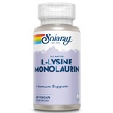 SOLARAY L-Lysine Monolaurin Integratore di Supporto Immune, 1:1 Ratio per Funzione di Sistema Immune, 500 mg Ogni, 60-Giorni Rimborso Garanzia, 30 Serve, 60 VegCaps