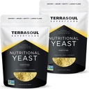 Terrasoul Superfoods Premium Nutritional Yeast Flakes, 2 Lbs (Pack of 2), Fortificato, Superfood Savory per Vegan Cheese, Condivisione, e Plant-Based Protein Boost