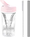 Bottiglia di Shaker elettrico, Bottiglie di Shaker per scuotere proteico, Bottiglia di frullatore per pre-allenamento, Coppe di Shaker ricaricabili, Bottiglie di miscelatore senza BPA per polvere di proteine, Whey e altri integratori