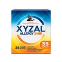 Xyzal 24 ore Allergy Relief Medicine, Original Prescription Strength Antihistamine, Levocetirizine Dihydrochloride Tablets, 5 mg, 35 conte