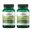 Swanson Ultimate Ashwagandha KSM-66 - Integratore a base di erbe Sostenere Livelli di stress sano e rilassamento - Formula naturale per promuovere una mentalità calma e rilassata - (60 capsule vegetali, 250 mg ciascuno) (2 Confezione)