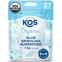 KOS USDA Polvere di Spirulina Blu Organica, Phycocyanin - Vegan Algae Superfood - Natural Food Coloring per Smoothies & Protein Drinks, Plant Based, Non OGM - 27 Serve